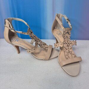 NEW~VINCE CAMUTO VG-MIKINAL PUMP SANDALS 6.5W - Beige/Cream